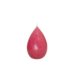 Barrick Design Candle Stout Crackle Pink Shades 6 inches