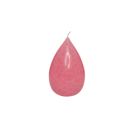 Barrick Design Candle Stout Crackle Pink Shades 6 inches