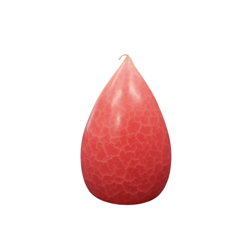 Barrick Design Candle Stout Crackle Pink Shades 6 inches