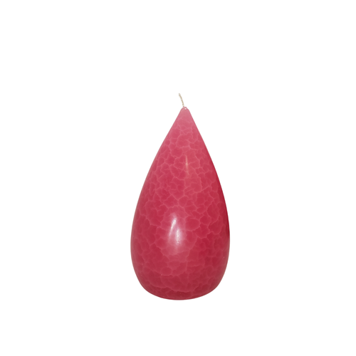 Barrick Design Candle Stout Crackle Pink Shades 7 inches Barrick Design Candle Stout Crackle Pink Shades 7 inches