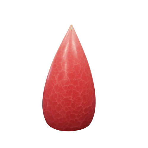 Barrick Design Candle Stout Crackle Pink Shades  7 inches