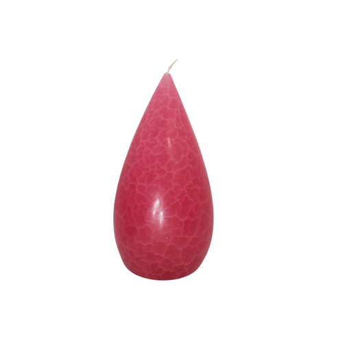 Barrick Design Candle Stout Crackle Pink Shades 8 inches Barrick Design Candle Stout Crackle Pink Shades 8 inches