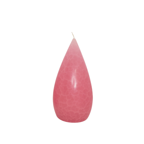 Barrick Design Candle Stout Crackle Pink Shades 8 inches
