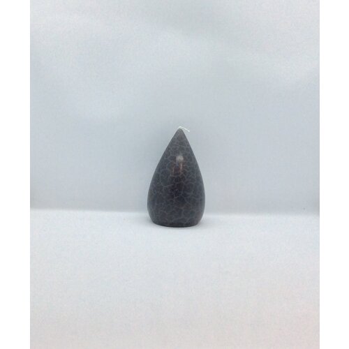 Barrick Design Candle Stout Crackle Grey Black Shades 5 inches