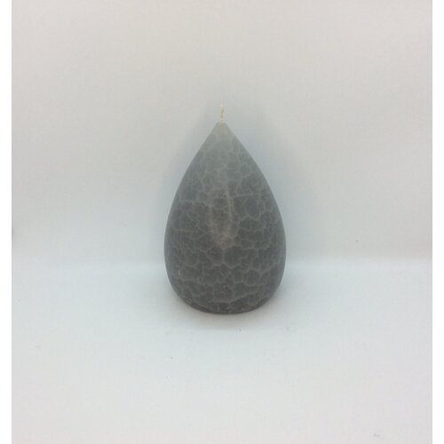Barrick Design Candle Stout Crackle Grey Black Shades 6 inches