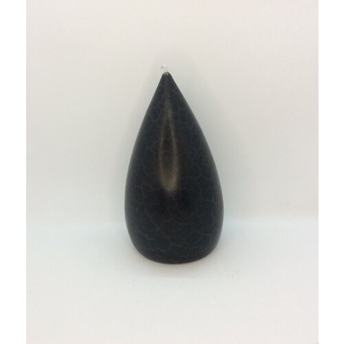 Barrick Design Candle Stout Crackle Grey Black Shades 7 inches Barrick Design Candle Stout Crackle Grey Black Shades 7 inches