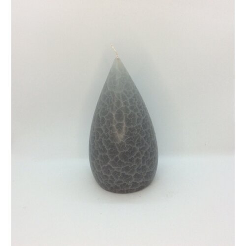 Barrick Design Candle Stout Crackle Grey Black Shades  7 inches