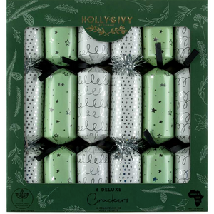 Christmas Tradition Crackers Playful Deluxe Mint 6 pcs