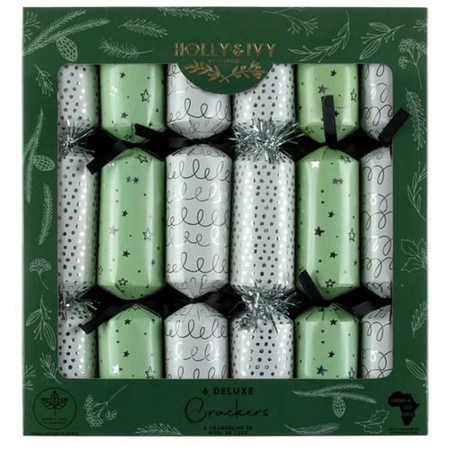 Christmas Tradition Crackers Playful Deluxe Mint 6 pcs Christmas Tradition Crackers Playful Deluxe Mint 6 pcs