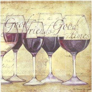 IHR Napkin Lunch Paper Vino Bellissimo