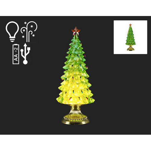 Christmas Tradition Christmas Tree Snowglobe Green 14.5" Christmas Tradition Christmas Tree Snowglobe Green 14.5"