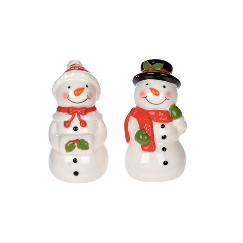 Christmas Tradition Salt and Pepper Shakers Snowman