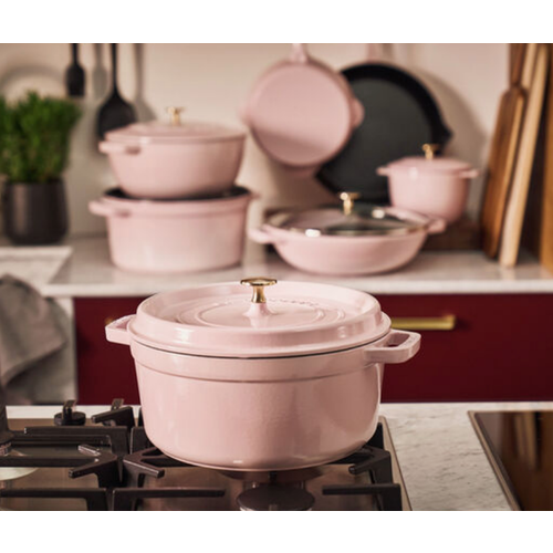Staub Dutch Oven Round 5.5 Qt Pink Peony Staub