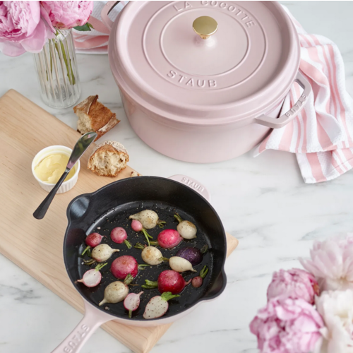 Staub Dutch Oven Round 5.5 Qt Pink Peony Staub
