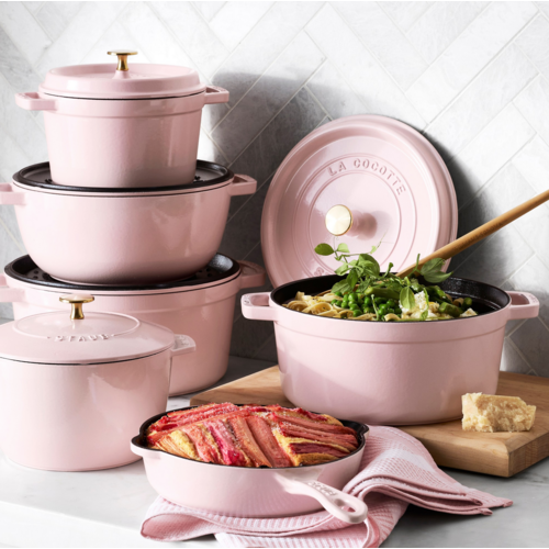 Staub Dutch Oven Round 5.5 Qt Pink Peony Staub