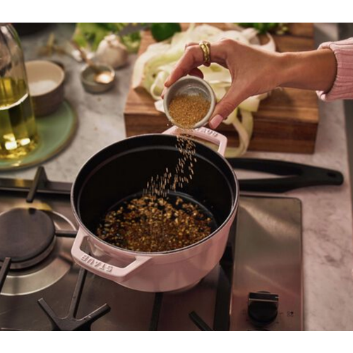 Staub Dutch Oven Round 5.5 Qt Pink Peony Staub