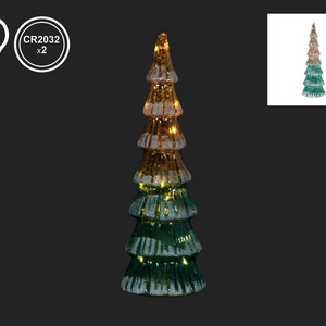 Christmas Tradition Frosted Christmas LED Tree Pink/Blue 12.5" Christmas Tradition Frosted Christmas LED Tree Pink/Blue 12.5"