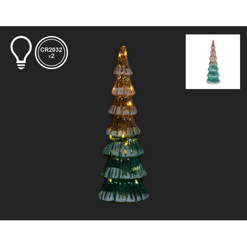 Christmas Tradition Frosted Christmas LED Tree Pink/Blue 12.5" Christmas Tradition Frosted Christmas LED Tree Pink/Blue 12.5"