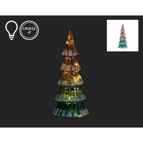 Christmas Tradition Frosted Christmas LED Tree Pink/Blue 8.5" Christmas Tradition Frosted Christmas LED Tree Pink/Blue 8.5"