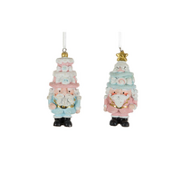 Tree Ornament Candy Soldier Pink/Blue Assorted 3.5"