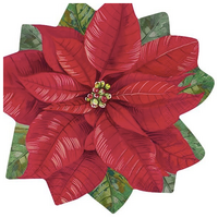 Napkin Lunch Paper Elegant Poinsettia
