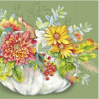 Napkin Lunch Paper Cucurbita Green