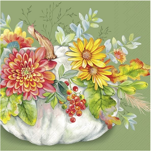 IHR Napkin Lunch Paper Cucurbita Green IHR Napkin Lunch Paper Cucurbita Green