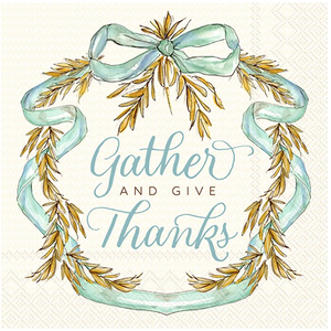 IHR Napkin Cocktail Paper Whimsical Wheat Cream