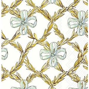 IHR Napkin Guest Paper Whimsical Wheat Cream
