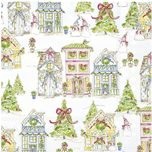 IHR Napkin Cocktail Paper Gingerbread House IHR Napkin Cocktail Paper Gingerbread House