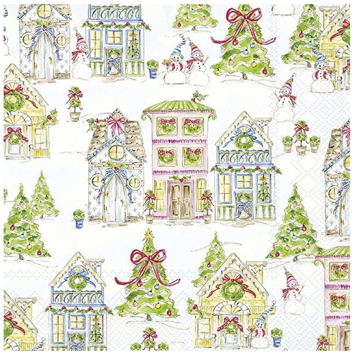 IHR Napkin Cocktail Paper Gingerbread House IHR Napkin Cocktail Paper Gingerbread House