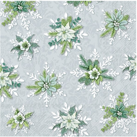 Napkin Lunch Paper Blooming Snowflakes