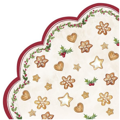 IHR Napkin Lunch Paper Round Cookie Garland IHR Napkin Lunch Paper Round Cookie Garland