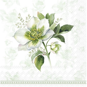 IHR Napkin Lunch Paper Classic Christmas Rose IHR Napkin Lunch Paper Classic Christmas Rose