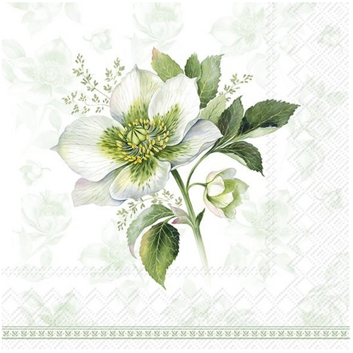 IHR Napkin Lunch Paper Classic Christmas Rose IHR Napkin Lunch Paper Classic Christmas Rose