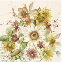 Napkin Lunch Paper Late Summer Flowers