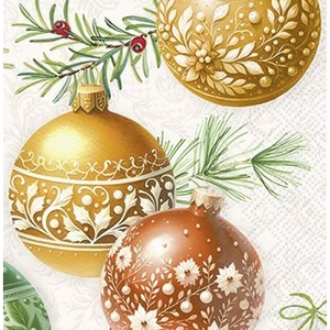 IHR Napkin Guest Paper Christmas Bubbles