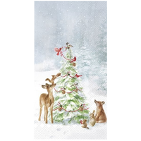 Napkin Guest Paper Friends in Snow