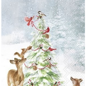 IHR Napkin Guest Paper Friends in Snow IHR Napkin Guest Paper Friends in Snow