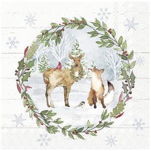 IHR Napkin Lunch Paper Country Christmas IHR Napkin Lunch Paper Country Christmas
