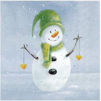 Napkin Cocktail Paper Frosty in the Snow