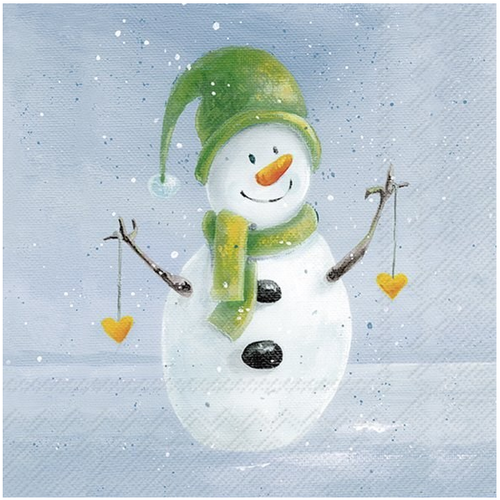 IHR Napkin Cocktail Paper Frosty in the Snow IHR Napkin Cocktail Paper Frosty in the Snow