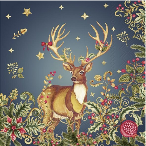 IHR Napkin Lunch Paper Opulent Deer IHR Napkin Lunch Paper Opulent Deer