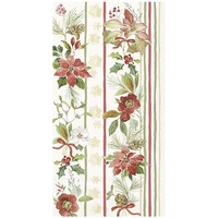 Napkin Guest Paper Poinsettia Bouquet