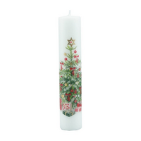 Danish Calendar Pillar Christmas Tree 10 Inch