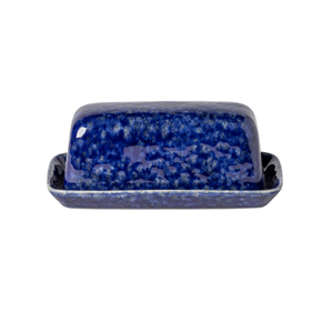 David Shaw Tableware Butter Dish Abbey Blue