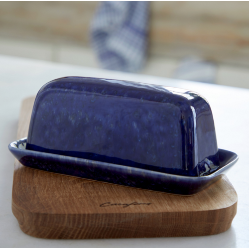 David Shaw Tableware Butter Dish Abbey Blue