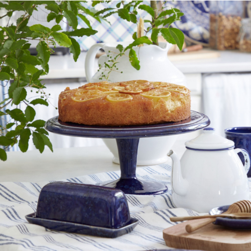 David Shaw Tableware Butter Dish Abbey Blue