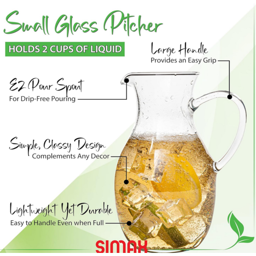 Simax SIMAX Glass Pitcher Classic Shape 500mL