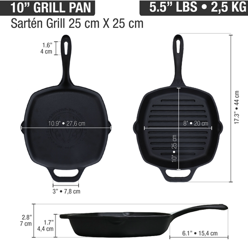 Victoria Grill Pan 10” Victoria